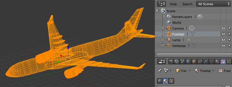 Retopologized A330